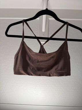 Vuori Brown Seamless Stretch Bralette. All the feels.